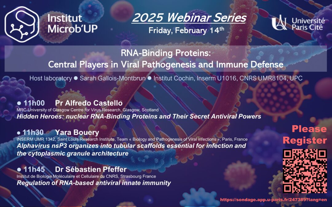 MICROB’UP Webinar Series; RNA-Binding Proteins: Central Players in Viral Pathogenesis and Immune Defense