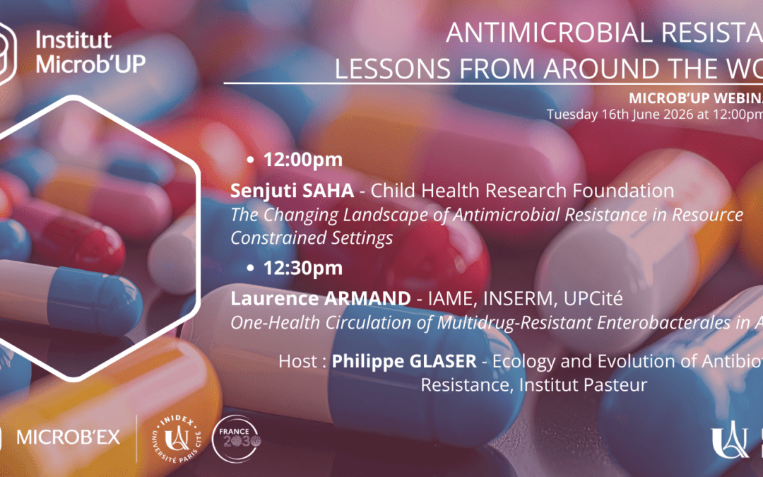 MICROB’UP Webinar Series: Antimicrobial Resistance: Lessons From Around the World – 16 juin 2026