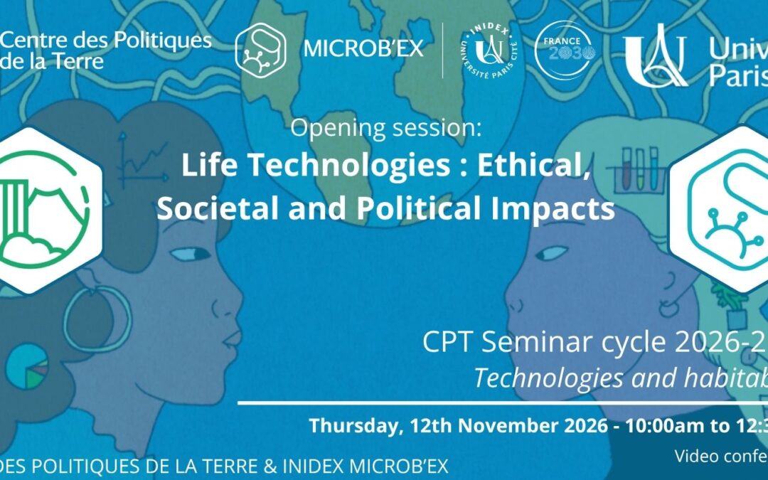 CPT seminar : Life Sciences Technologies: Ethical, Societal and Political Impacts – 12th November 2026